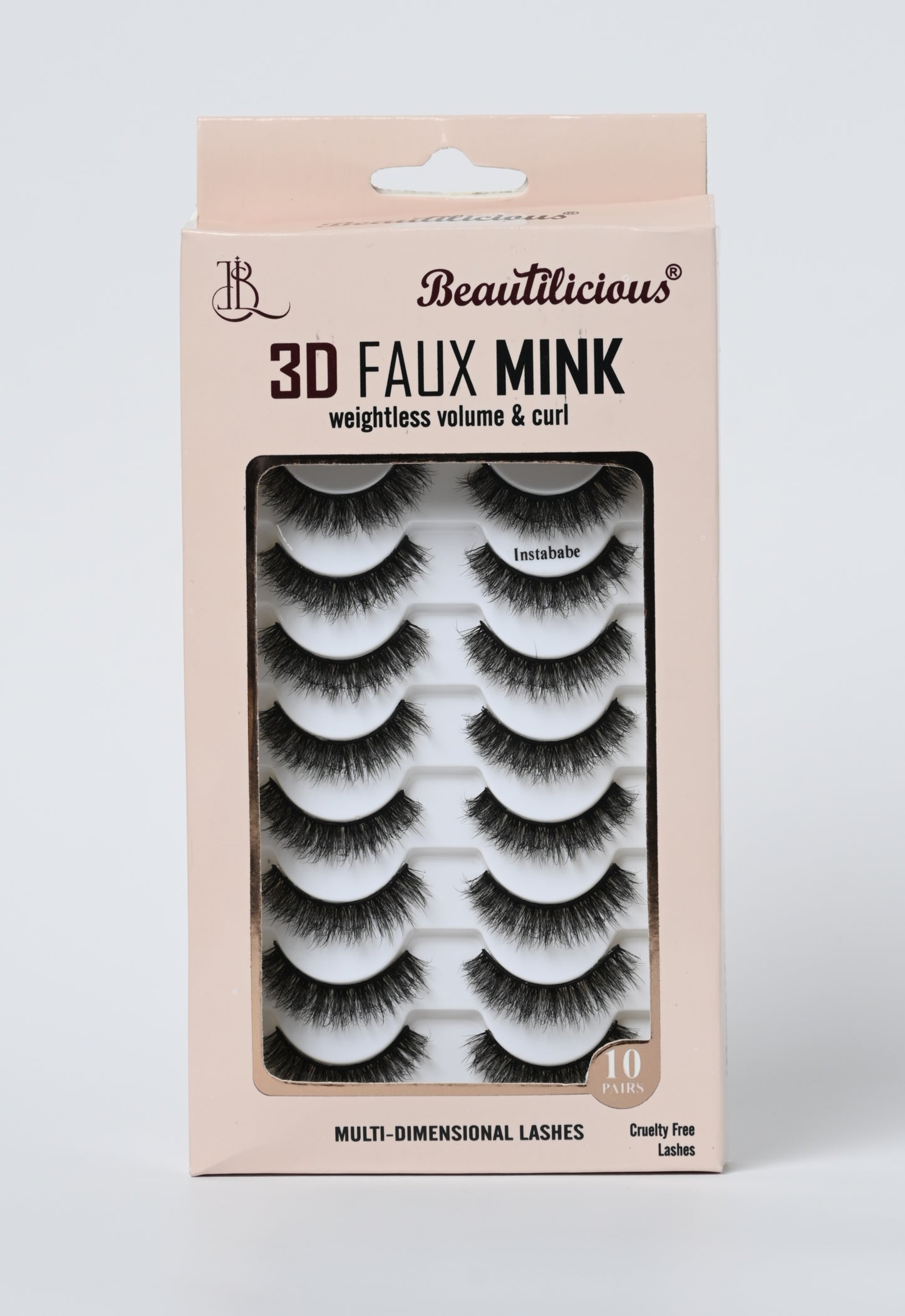 3D FAUX MINK LASHES: INSTABABE (10 PAIRS)