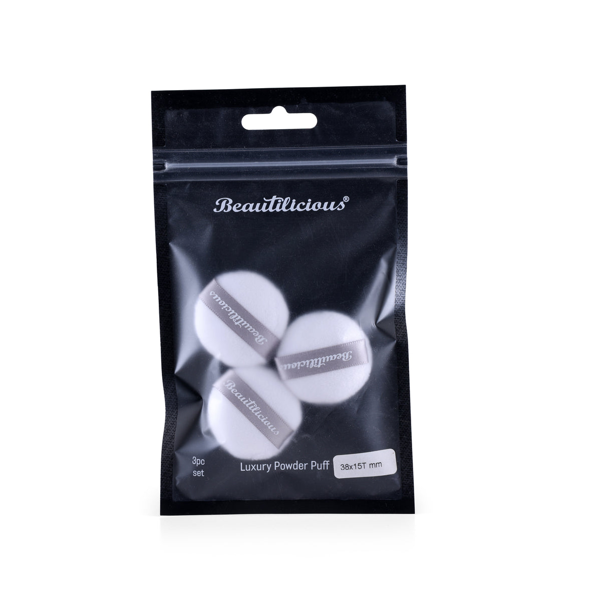 Buy White RoundShaped Mini Powder Puff For Women 3 set Beautilicious