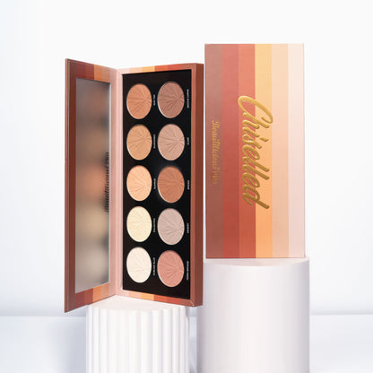 Beautilicious cream-based contour and highlight palette for smooth blending and long-lasting wear