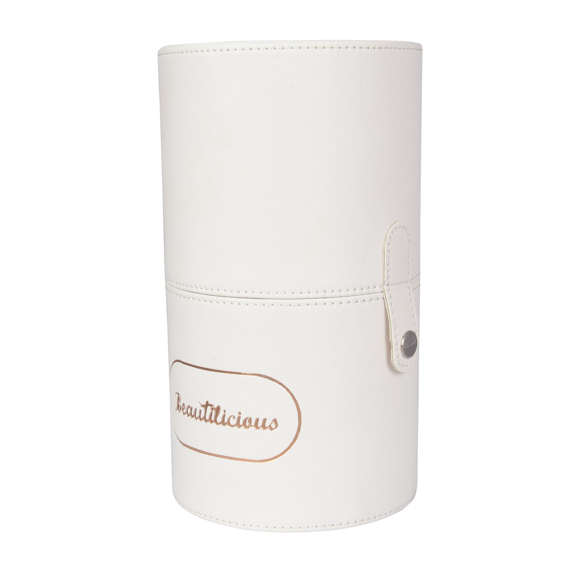 Medium Size Snow Glam Cylinder Brush Holder for beauty essentials