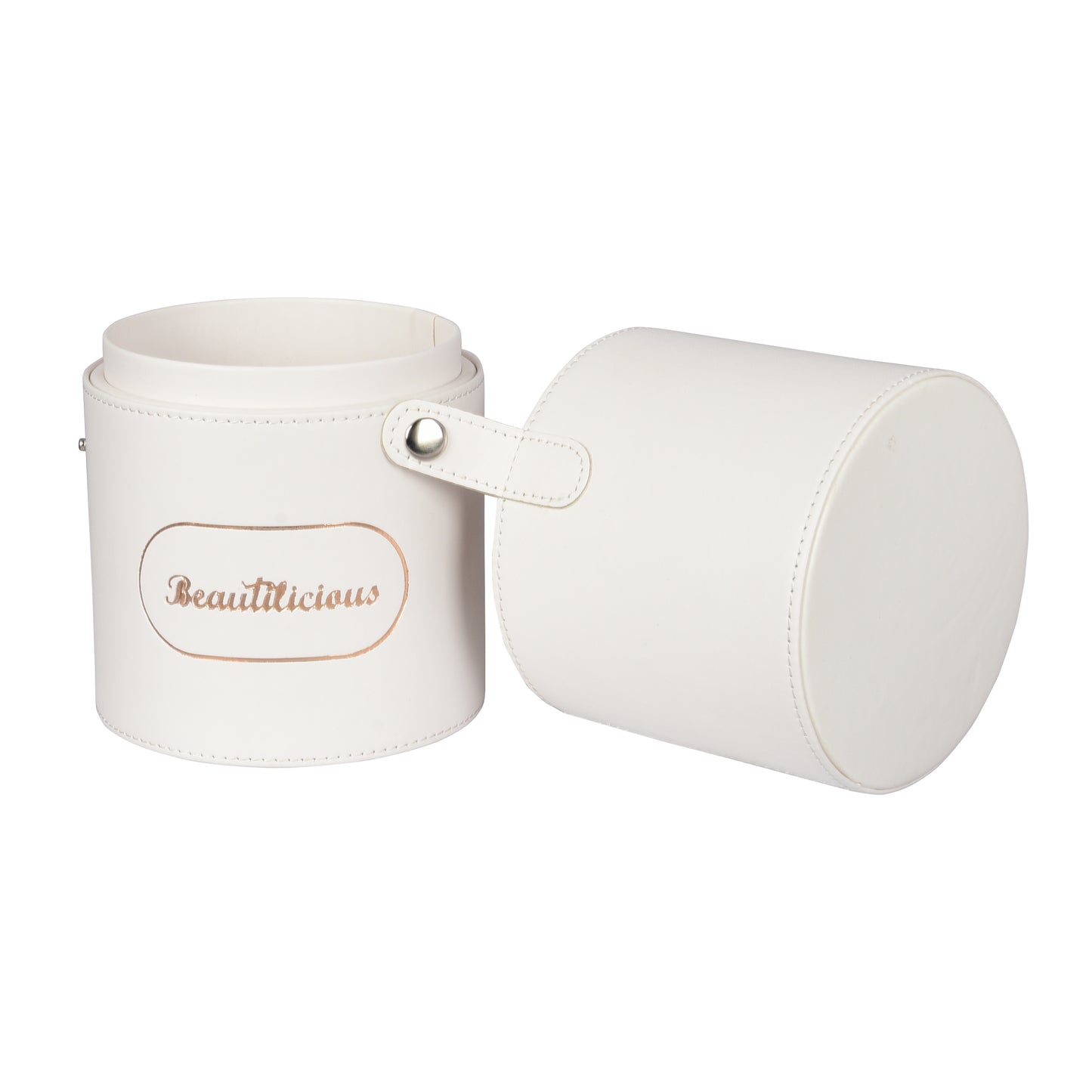 Medium Size Snow Glam Cylinder Brush Holder for professional makeup artists