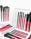Hued Collection Brush Kit (25 Pcs.) + Free Onyx Glam Cylinder Brush Holder