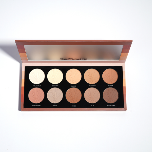 Chiselled  Under Eye Blurring n Highlighting  And Contour Palette