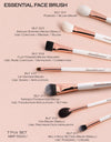 7 PIECE ESSENTIAL FACE BRUSH SET