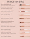 21 PIECE EYE BRUSH SET