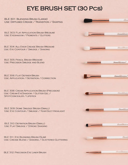 30 Piece Eye Brush Set
