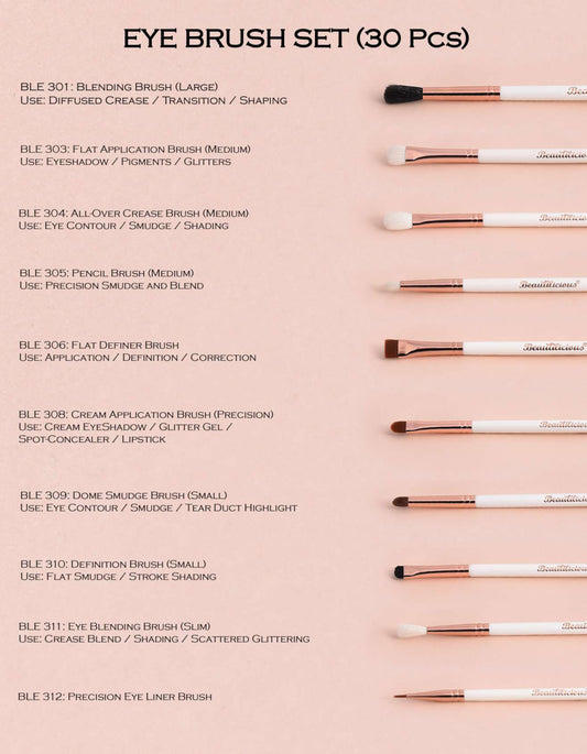 30 Piece Eye Brush Set