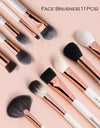 11 PIECE FACE BRUSH SET