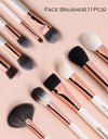 11 PIECE FACE BRUSH SET