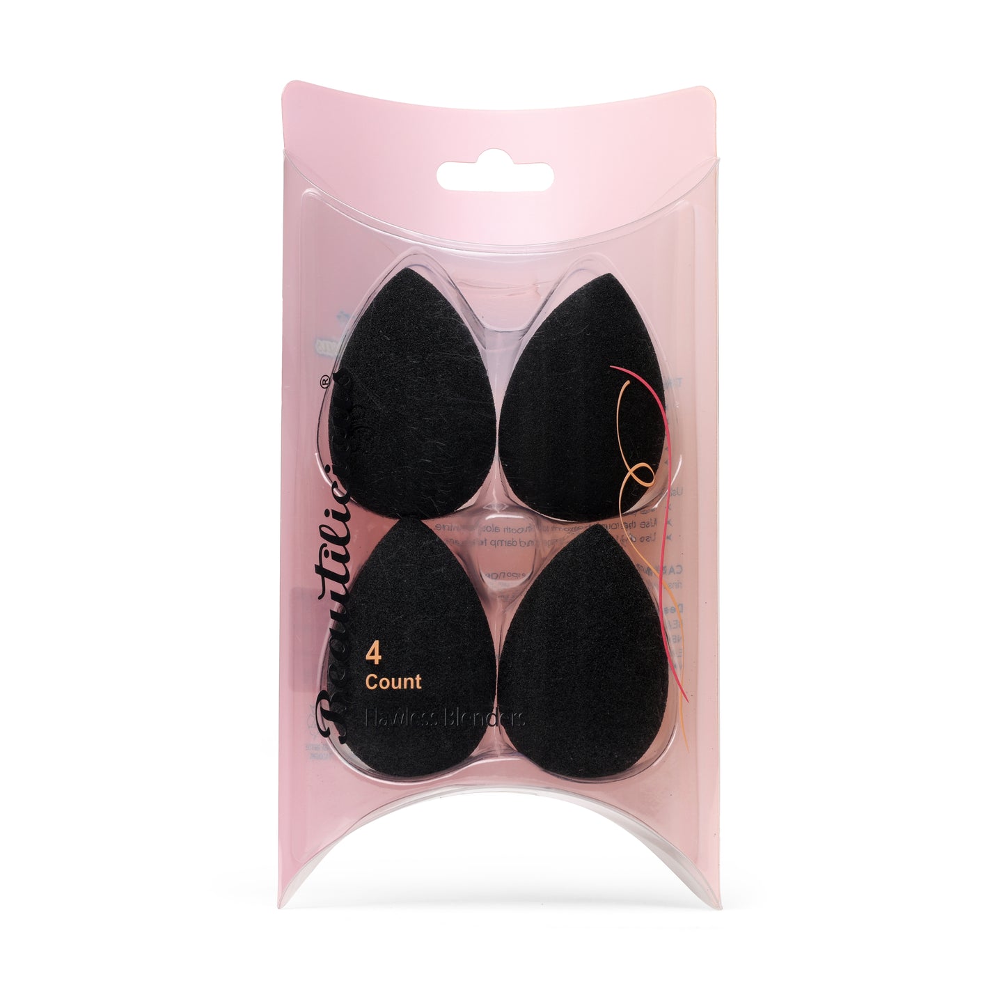 Teardrop 4 Pcs Flawless Blenders Pro Black by Beautilicious