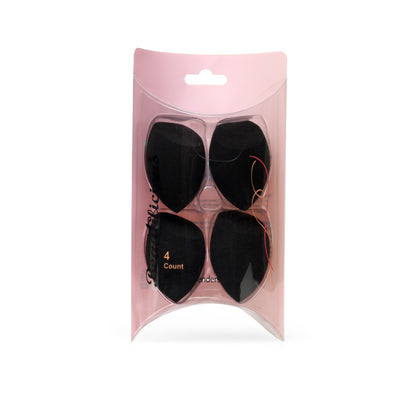 Bake Cut 4 Pcs Flawless Blenders Pro Black, full-size beauty blender set, Beautilicious