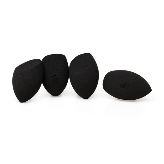 Beautilicious black Flawless Blender set, 4-piece Bake Cut Pro, professional makeup sponges