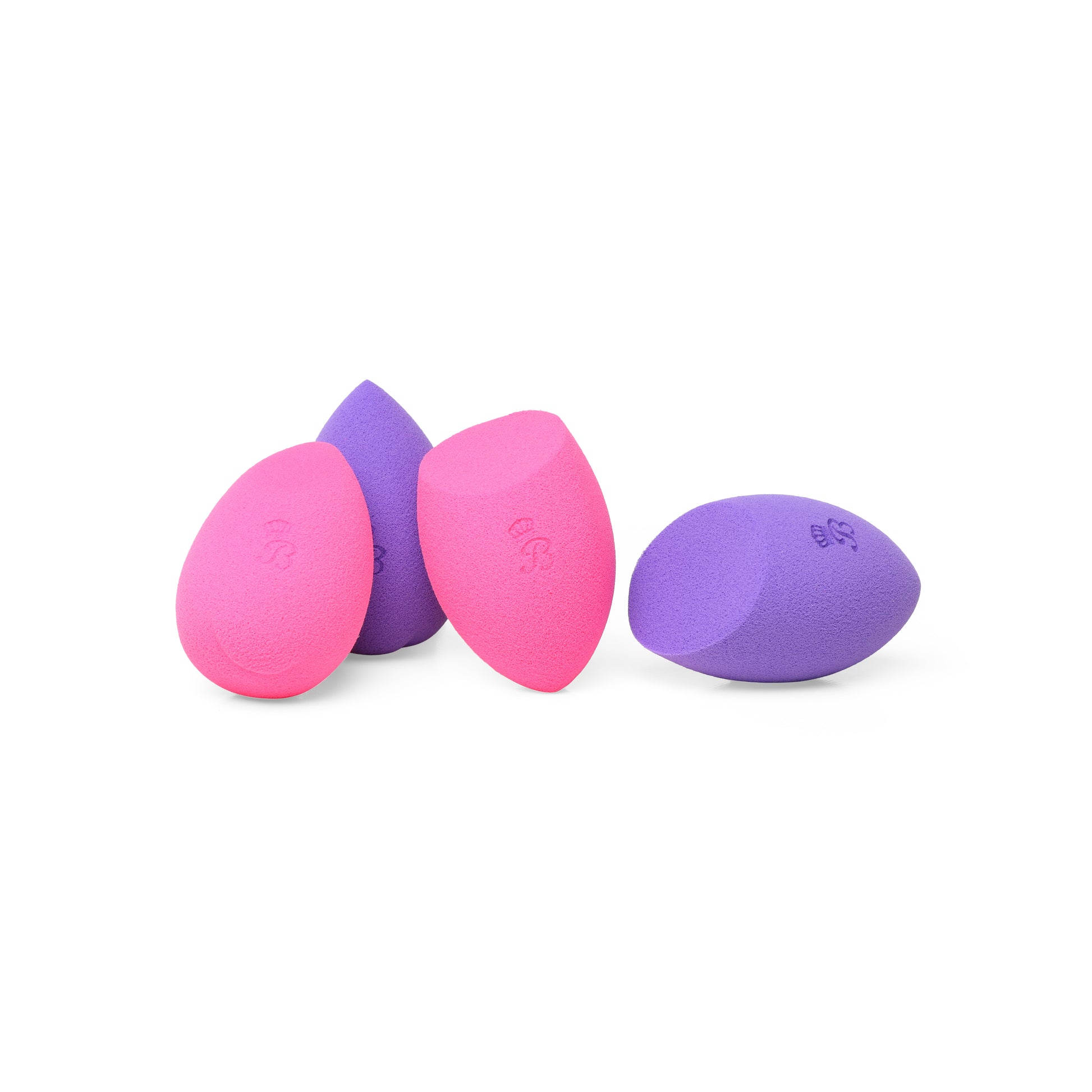 Beautilicious multicolor beauty blender set, 2 teardrop & 2 bake cut sponges