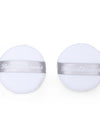 LARGE LUXURY POWDER PUFF - ROUND (WHITE)