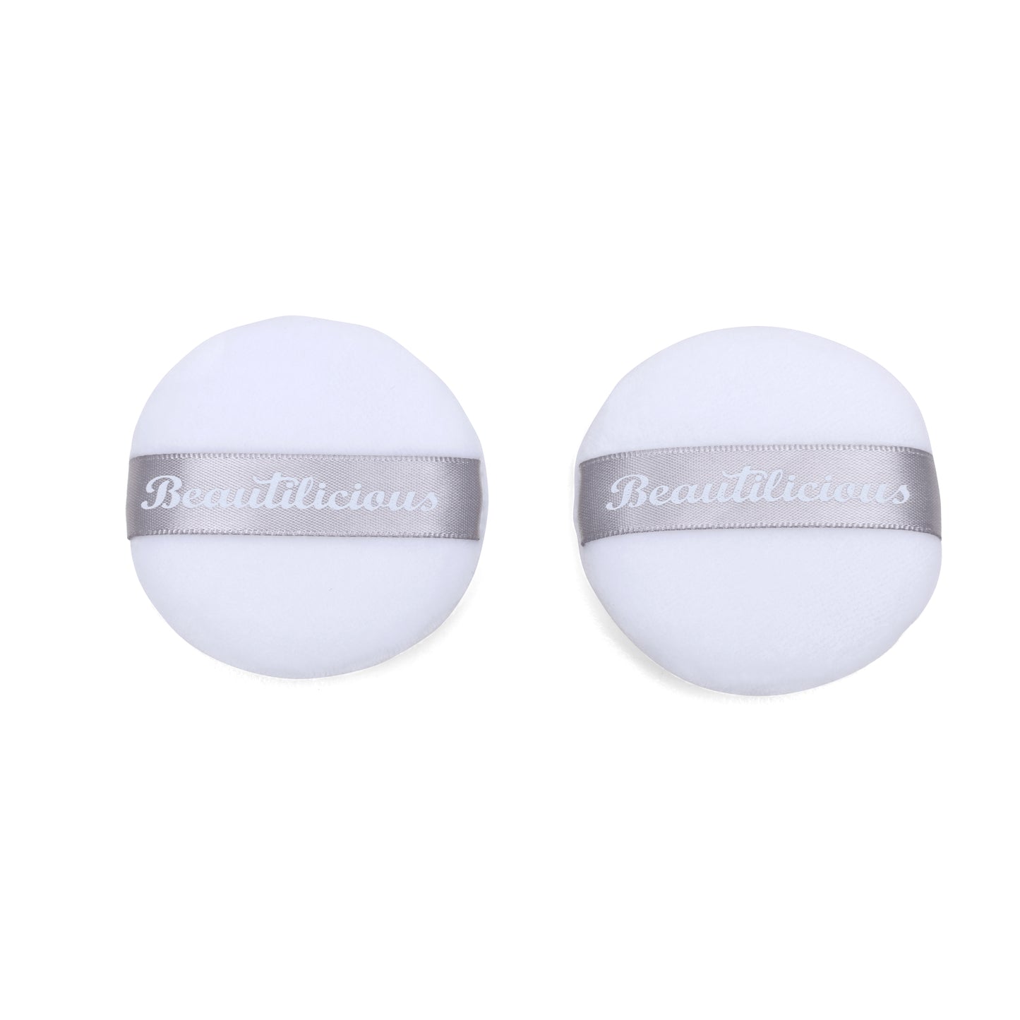 Beautilicious luxury medium powder puff round shape for even foundation setting